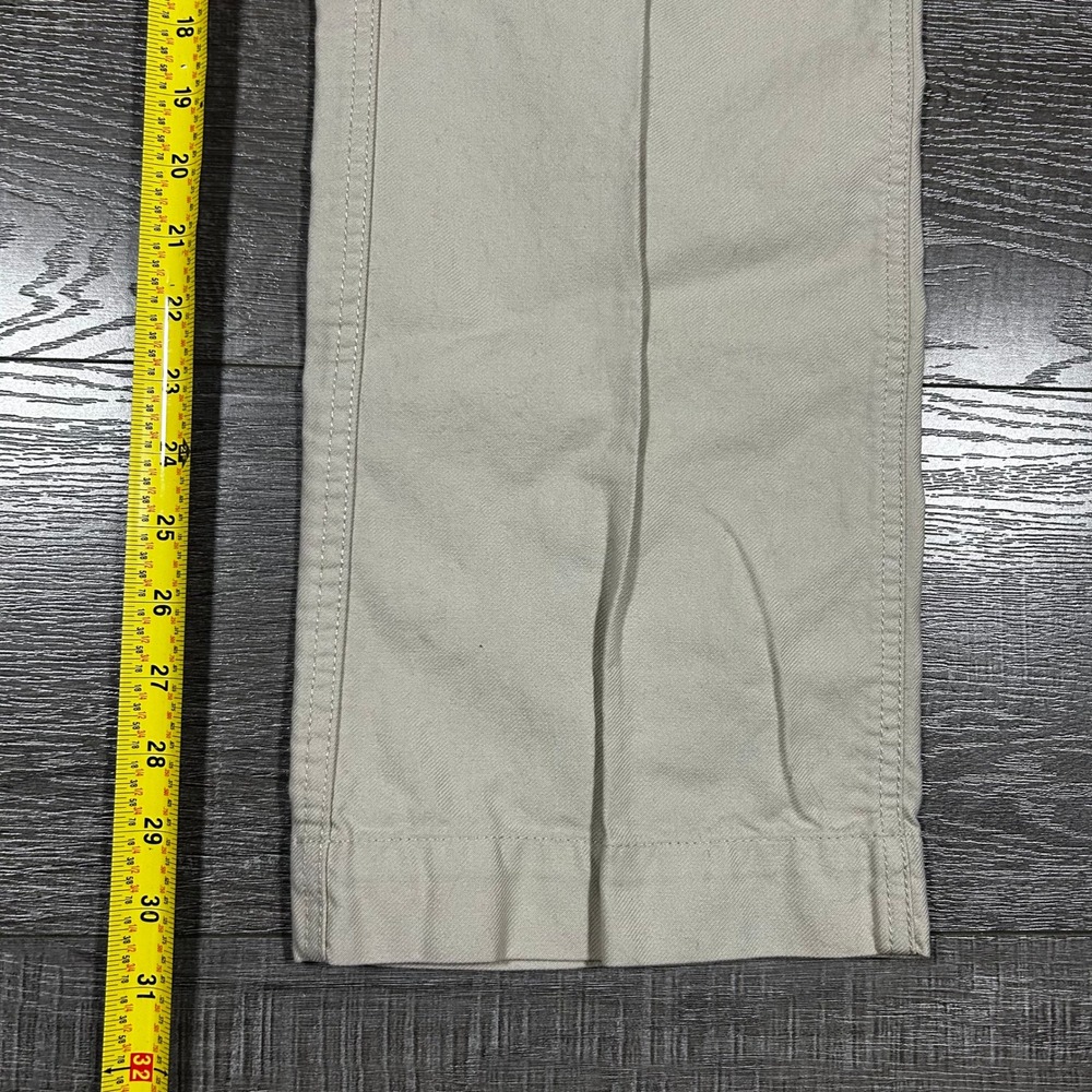 Tommy Jeans Mens 31x32 Khaki Chino Pants Vintage Y2K Straight Leg Tan 0250288 - Picture 4 of 11
